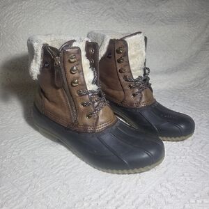 Tommy Hilfiger Brown and Black Ankle Boots